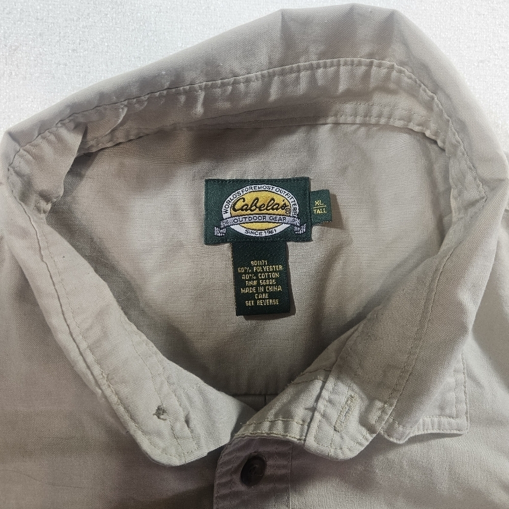 Cabela’s XL Tall Embroidered Duck Shirt Long Sleeve - Picture 4 of 9
